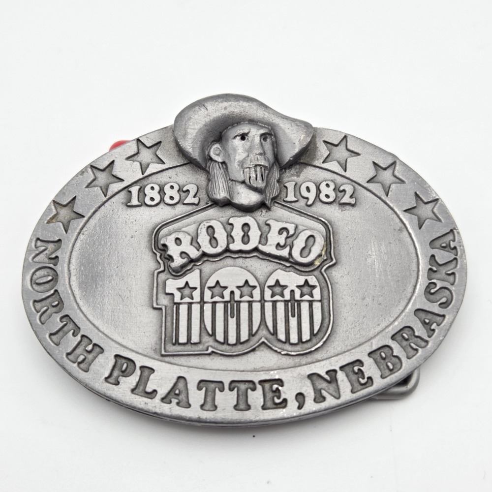 Vintage 1982 North Platte Nebraska Commemorative Belt Buckle Limited Edition 313